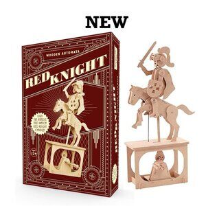 NEW Wooden Toy Knight Automatron Automata 3D Puzzle Engineering Machine STEM Gea